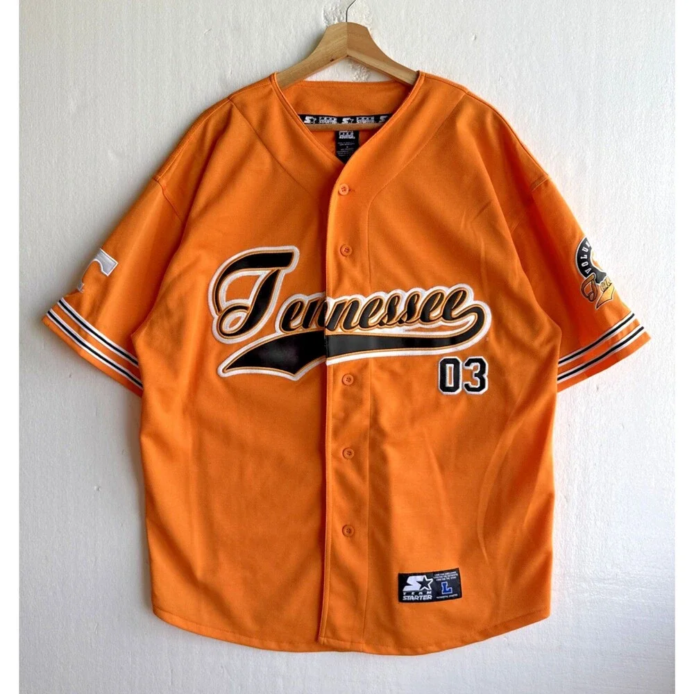 Team Starter Tennessee Volunteers Men's Large 03 Baseball Orange Jersey